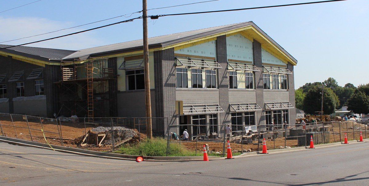 New Benton library starts to take shape